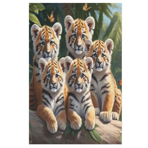 Tiger 1000 Teile Puzzles Für Erwachsene, Impossible Puzzle, Geschicklichkeitsspiel Für Die Ganze Familie, Kinder Holzpuzzle 78×53cm Tiger 1000 Teile Puzzles Für Erwachsene, Impossible Puzzle, Geschicklichkeitsspiel Für Die Ganze Familie, Kinder Holzpuzzle 78×53cm von HHXXXHH