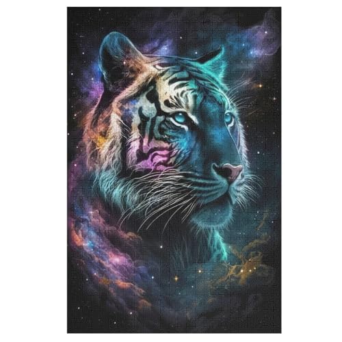 Tiger Holzpuzzle 1000 Teile Klassische Puzzles Erwachsene Kinder Puzzle DIY Kit Holzspielzeug Einzigartiges Geschenk 78×53cm Tiger Holzpuzzle 1000 Teile Klassische Puzzles Erwachsene Kinder Puzzle DIY Kit Holzspielzeug Einzigartiges Geschenk 78×53cm von HHXXXHH