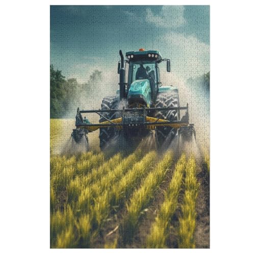 Traktor-Puzzlespiel Aus Holz, 1000 Puzzleteile, Puzzle Für Teenager Und Erwachsene, Kreatives Spielzeug, Puzzles, 78×53cm Traktor-Puzzlespiel Aus Holz, 1000 Puzzleteile, Puzzle Für Teenager Und Erwachsene, Kreatives Spielzeug, Puzzles, 78×53cm von HHXXXHH