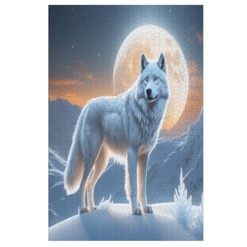 Wolf Holzpuzzle 1000 Teile,Puzzles Für Erwachsene, Impossible Puzzle, Kinder Legespiel 78×53cm Wolf Holzpuzzle 1000 Teile,Puzzles Für Erwachsene, Impossible Puzzle, Kinder Legespiel 78×53cm von HHXXXHH