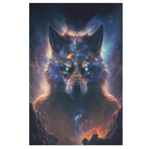 Wolf Puzzle 1000 Teile, Holzpuzzle Herausforderndes Geschicklichkeitsspiel Für Die Ganze Familie, Kinder Erwachsenenpuzzle Ab 12 Jahren 78×53cm Wolf Puzzle 1000 Teile, Holzpuzzle Herausforderndes Geschicklichkeitsspiel Für Die Ganze Familie, Kinder Erwachsenenpuzzle Ab 12 Jahren 78×53cm von HHXXXHH