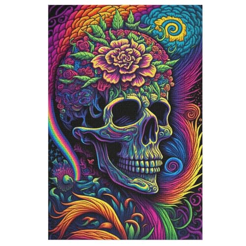 bunt Skull Puzzles 1000 Teile Erwachsener Kniffel Spaß Für Die Ganze Familie, Holzpuzzle Kinder Erwachsene, Impossible Puzzle Schwer 78×53cm bunt Skull Puzzles 1000 Teile Erwachsener Kniffel Spaß Für Die Ganze Familie, Holzpuzzle Kinder Erwachsene, Impossible Puzzle Schwer 78×53cm von HHXXXHH
