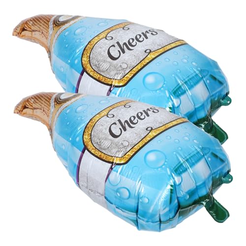 2Stücke Aluminiumfolie Weinflaschen Luftballons für Geburtstagsfeiern Hochzeiten Junggesellenabschiede Stilvolle Partydekorationen und Foto Requisiten von HIAKDOFT