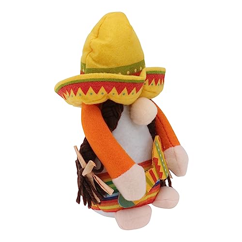 HIAKDOFT 1 Stück Mexikanische Strohhutpuppe Plüschzwerge Puppe GNOME-puppenhaus-plüsch Ausgestopft Weiches Gnom Geburtstagsdekoration Puppenzwergdekorationen Thema Stoff HIAKDOFT 1 Stück Mexikanische Strohhutpuppe Plüschzwerge Puppe GNOME-puppenhaus-plüsch Ausgestopft Weiches Gnom Geburtstagsdekoration Puppenzwergdekorationen Thema Stoff von HIAKDOFT