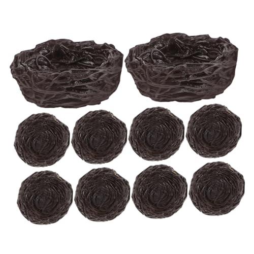 HIAKDOFT 10 Stück Teiliges Mini Vogel Nest aus Resin Künstlich und Naturgetreu Gestaltet Realistische Vogelnester mit Eiern für Osterdeko Zuhause und Hochzeitsdekoration HIAKDOFT 10 Stück Teiliges Mini Vogel Nest aus Resin Künstlich und Naturgetreu Gestaltet Realistische Vogelnester mit Eiern für Osterdeko Zuhause und Hochzeitsdekoration von HIAKDOFT