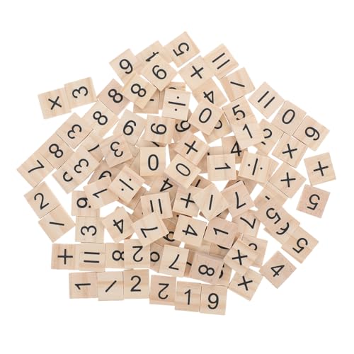 HIAKDOFT 100 Stück Mini Holz Zahlen und Symbolfliesen Plus Kleine Lernfliesen für DIY Basteln Pädagogische Zahlenhilfen für Mathematikunterricht und Logisches HIAKDOFT 100 Stück Mini Holz Zahlen und Symbolfliesen Plus Kleine Lernfliesen für DIY Basteln Pädagogische Zahlenhilfen für Mathematikunterricht und Logisches von HIAKDOFT