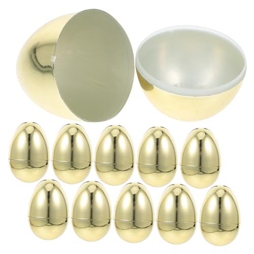 HIAKDOFT 12 Stück Ostern simulierte goldene Eier Nein Ostereierfüller Plastikeier dekoratives Osterei Leckerli-Eier füllen Mit Eiern gefülltes Jumbo-Eier Osterei selber Machen HIAKDOFT 12 Stück Ostern simulierte goldene Eier Nein Ostereierfüller Plastikeier dekoratives Osterei Leckerli-Eier füllen Mit Eiern gefülltes Jumbo-Eier Osterei selber Machen von HIAKDOFT