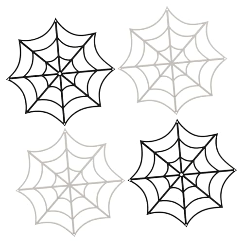 HIAKDOFT 12 Stück Teiliges Halloween Spinnennetz Farbige Deko Spinnweben Realistische Netzgestaltung Strapazierfähige Halloween Garten und Partydekoration von HIAKDOFT