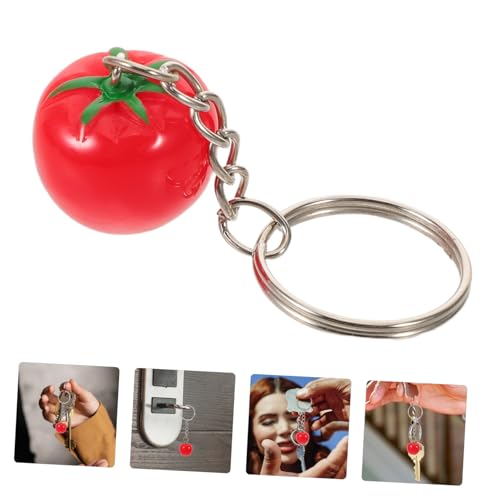 HIAKDOFT 16 Stück Kreativer Schlüsselanhänger Tomatenschlüsselring Rucksack-anhänger decoration Lebensmittel-schlüsselanhänger ornament Harzmetall Rot HIAKDOFT 16 Stück Kreativer Schlüsselanhänger Tomatenschlüsselring Rucksack-anhänger decoration Lebensmittel-schlüsselanhänger ornament Harzmetall Rot von HIAKDOFT