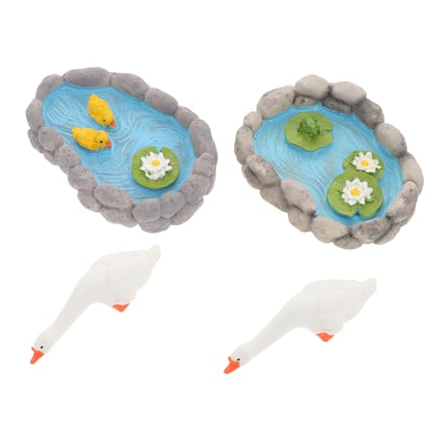 HIAKDOFT 2 Stück Mini Pool Ornamente Mini Gartenteich Miniatur Gartenfiguren Wasserspiel Zubehör Froschstatue Figur Miniatur Froschstatue Feengarten Tier Gans Ornament Kunstharz HIAKDOFT 2 Stück Mini Pool Ornamente Mini Gartenteich Miniatur Gartenfiguren Wasserspiel Zubehör Froschstatue Figur Miniatur Froschstatue Feengarten Tier Gans Ornament Kunstharz von HIAKDOFT