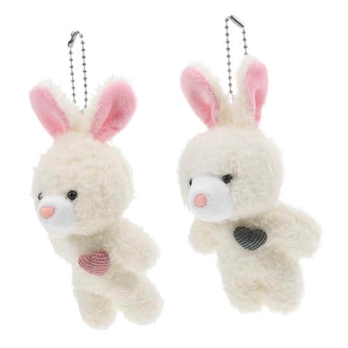 HIAKDOFT 2 Stück Plüsch Hase Schlüsselanhänger Charm für Niedliches Taschenaccessoire und Geburtstage Feiertage und Besondere Anlässe HIAKDOFT 2 Stück Plüsch Hase Schlüsselanhänger Charm für Niedliches Taschenaccessoire und Geburtstage Feiertage und Besondere Anlässe von HIAKDOFT