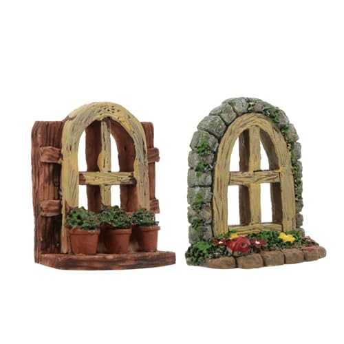 HIAKDOFT 2 Stück Teiliges Aquarium Deko Miniatur Gartenhaus Langlebige Resin Landschaftsdekoration Fischbecken Zubehör DIY für Aquarium und Miniaturgarten HIAKDOFT 2 Stück Teiliges Aquarium Deko Miniatur Gartenhaus Langlebige Resin Landschaftsdekoration Fischbecken Zubehör DIY für Aquarium und Miniaturgarten von HIAKDOFT