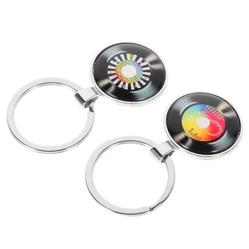 HIAKDOFT 2 Stück Teiliges Vinyl schallplatten Schlüsselanhänger Leichter Retro Musik Anhänger Vintage Design Langlebiges Material Perfektes für Musikliebhaber und Freunde HIAKDOFT 2 Stück Teiliges Vinyl schallplatten Schlüsselanhänger Leichter Retro Musik Anhänger Vintage Design Langlebiges Material Perfektes für Musikliebhaber und Freunde von HIAKDOFT