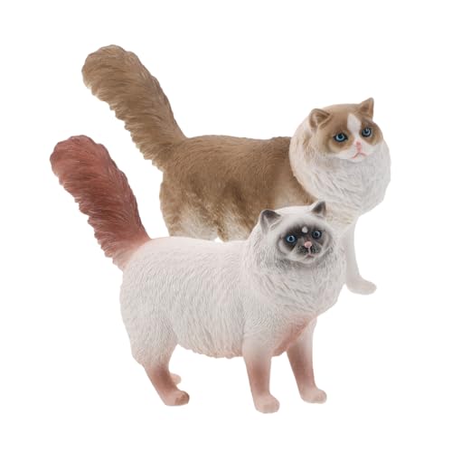 HIAKDOFT 2 Stücke Realistische Katzenfiguren aus Kunststoff und Leicht als Geburtstagskuchendeko für Bonsai Feengärten Schreibtisch und Wohnraumdekoration HIAKDOFT 2 Stücke Realistische Katzenfiguren aus Kunststoff und Leicht als Geburtstagskuchendeko für Bonsai Feengärten Schreibtisch und Wohnraumdekoration von HIAKDOFT
