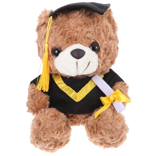 HIAKDOFT 2025 Abschlussbärenpuppe Bären-souvenir Favorisieren Tragen Dekoration Blume Party-andenken Abschlussspielzeug Kuscheltier Partygeschenk Abschluss Stofftier Glückwunsch Gelb Plüsch HIAKDOFT 2025 Abschlussbärenpuppe Bären-souvenir Favorisieren Tragen Dekoration Blume Party-andenken Abschlussspielzeug Kuscheltier Partygeschenk Abschluss Stofftier Glückwunsch Gelb Plüsch von HIAKDOFT