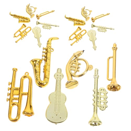 HIAKDOFT 24 Stück Teiliges Miniatur Musikinstrumente Weihnachtsbaumschmuck Filigrane Mini Instrumente für DIY Weihnachtsbaumdekoration Puppenhaus Zubehör Kreative Geschenkidee für Festtage HIAKDOFT 24 Stück Teiliges Miniatur Musikinstrumente Weihnachtsbaumschmuck Filigrane Mini Instrumente für DIY Weihnachtsbaumdekoration Puppenhaus Zubehör Kreative Geschenkidee für Festtage von HIAKDOFT