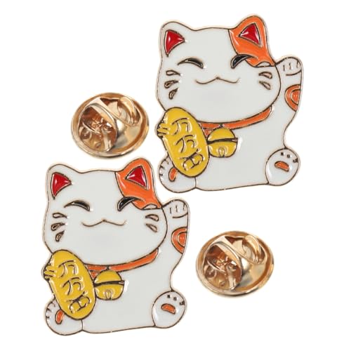 HIAKDOFT 2pcs Entzückende Fortune -katze Brosche Cartoon Pin Niedliche Brosche Katze Geformte Pin Für Rucksäcke Taschen Hüte Entzückende Cartoon Tierbrosches Kleidungszubehör HIAKDOFT 2pcs Entzückende Fortune -katze Brosche Cartoon Pin Niedliche Brosche Katze Geformte Pin Für Rucksäcke Taschen Hüte Entzückende Cartoon Tierbrosches Kleidungszubehör von HIAKDOFT