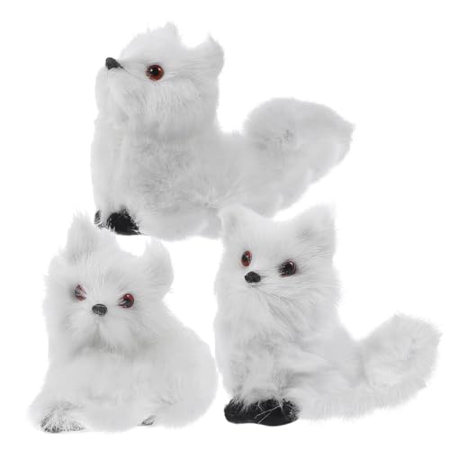 HIAKDOFT 3 Stück Teiliges Kleine Plüsch Fuchsfiguren Realistisch Gestaltete Mini Fuchsstatuen mit Weichem Kunstfell Dekorative Kleine Fuchsornamente für Kinderzimmer und Geschenkideen HIAKDOFT 3 Stück Teiliges Kleine Plüsch Fuchsfiguren Realistisch Gestaltete Mini Fuchsstatuen mit Weichem Kunstfell Dekorative Kleine Fuchsornamente für Kinderzimmer und Geschenkideen von HIAKDOFT