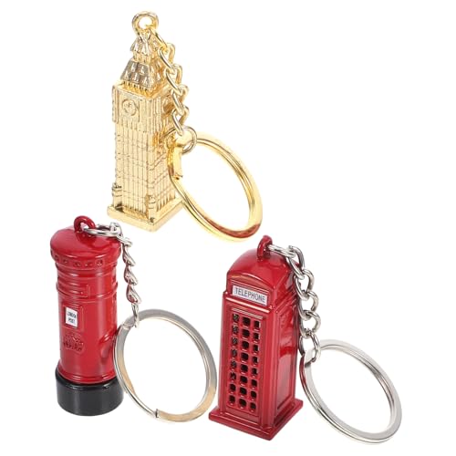 HIAKDOFT 3 Stück Telefonzellen-Schlüsselanhänger Ketten Schild Reiz Taschenanhänger Exquisites Schlüsselbund Souvenir-Schlüsselanhänger englischer Schlüsselanhänger Zinklegierung HIAKDOFT 3 Stück Telefonzellen-Schlüsselanhänger Ketten Schild Reiz Taschenanhänger Exquisites Schlüsselbund Souvenir-Schlüsselanhänger englischer Schlüsselanhänger Zinklegierung von HIAKDOFT