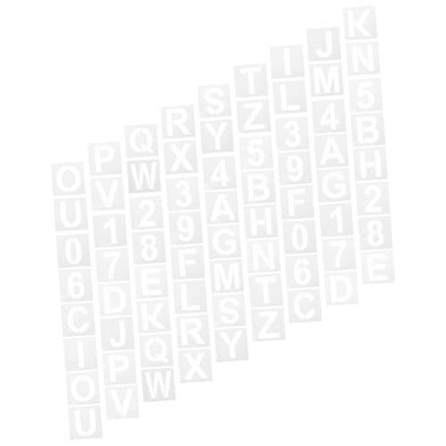 HIAKDOFT 36 Stück Teiliges Buchstaben und Zahlen Schablonen Wiederverwendbare Malvorlagen mit Hohlraum Design für DIY Kunst Holzbeschilderung Scrapbooking und Schulprojekte Präzise und HIAKDOFT 36 Stück Teiliges Buchstaben und Zahlen Schablonen Wiederverwendbare Malvorlagen mit Hohlraum Design für DIY Kunst Holzbeschilderung Scrapbooking und Schulprojekte Präzise und von HIAKDOFT