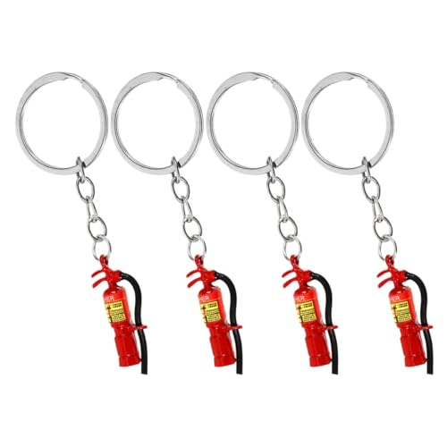 HIAKDOFT 4 Stück Feuerwehr Schlüsselanhänger Mini Feuerlöscher Schlüsselring Deko für Taschen Gepäck für Feuerwehrmann Fans HIAKDOFT 4 Stück Feuerwehr Schlüsselanhänger Mini Feuerlöscher Schlüsselring Deko für Taschen Gepäck für Feuerwehrmann Fans von HIAKDOFT