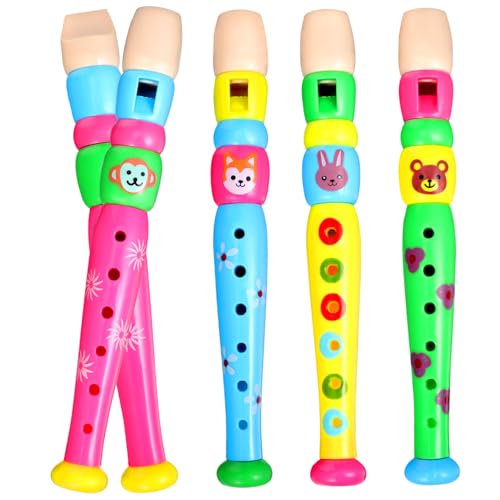 HIAKDOFT 4 Stück Teiliges Kunststoff Blockflöten mit Löchern Farbenfrohe Kinderflöten mit Tiermotiven Frühe Musikalische Bildung Fördert Motorik und Hand Auge Koordination Zufällige Farbe HIAKDOFT 4 Stück Teiliges Kunststoff Blockflöten mit Löchern Farbenfrohe Kinderflöten mit Tiermotiven Frühe Musikalische Bildung Fördert Motorik und Hand Auge Koordination Zufällige Farbe von HIAKDOFT