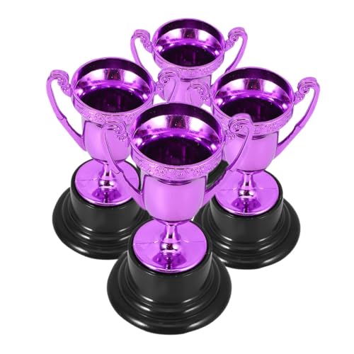 HIAKDOFT 4 Stück Trophäendekoration Kleiner Trophäenbecher aus Kunststoff Plastik Trophäenbecher Sporttrophäen Mini -Trophäe kleine Trophäe Pokale für Sieger Violett HIAKDOFT 4 Stück Trophäendekoration Kleiner Trophäenbecher aus Kunststoff Plastik Trophäenbecher Sporttrophäen Mini -Trophäe kleine Trophäe Pokale für Sieger Violett von HIAKDOFT