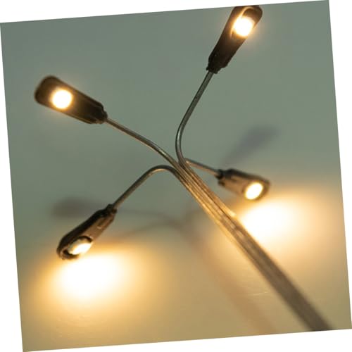HIAKDOFT 4 Stück Warmweiß Stabile Sandtisch Dekoration Miniatur Gartenlampen für Mini Häuser und Landschaftsmodelle HIAKDOFT 4 Stück Warmweiß Stabile Sandtisch Dekoration Miniatur Gartenlampen für Mini Häuser und Landschaftsmodelle von HIAKDOFT