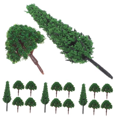 HIAKDOFT 40 Stück Mikro Landschaftsmodellbaum Miniatur Simulationsmodell Landschaftsbaum Mini Kunstbaum Bastelbäume Zugbaum Künstlicher Miniaturbaum Puppenhaus Miniaturbaum von HIAKDOFT