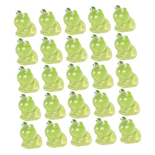 HIAKDOFT 40 Stück Teiliges Mini Harz Frosch Leuchtende Kleine Froschfiguren Kreative Tisch und Terrarium Dekoration Niedliche Grüne Miniatur Frosch Ornamente für Aquarium und HIAKDOFT 40 Stück Teiliges Mini Harz Frosch Leuchtende Kleine Froschfiguren Kreative Tisch und Terrarium Dekoration Niedliche Grüne Miniatur Frosch Ornamente für Aquarium und von HIAKDOFT