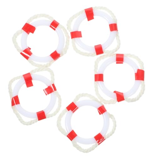 HIAKDOFT 5 Stück Teiliges Dekorative Schwimmring Mediterraner Stil Miniatur Schwimmring Deko für Puppenhaus Strand Bar Wanddeko DIY Zubehör Rot HIAKDOFT 5 Stück Teiliges Dekorative Schwimmring Mediterraner Stil Miniatur Schwimmring Deko für Puppenhaus Strand Bar Wanddeko DIY Zubehör Rot von HIAKDOFT