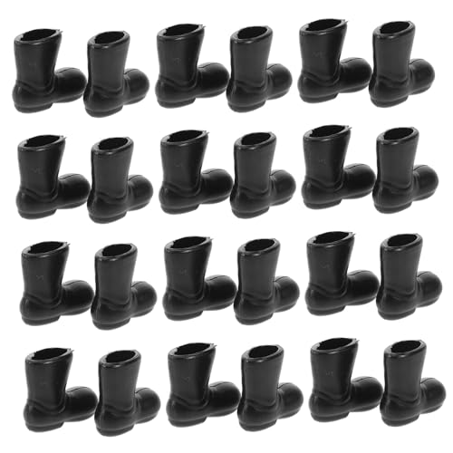 HIAKDOFT 50 Stück Mini -Schuhe Miniatur Szene schick süße Puppenschuhe Weihnachten Form Mini-Schuhe Stiefel Minischuhe dekorative Minischuhe Plastik Schwarz HIAKDOFT 50 Stück Mini -Schuhe Miniatur Szene schick süße Puppenschuhe Weihnachten Form Mini-Schuhe Stiefel Minischuhe dekorative Minischuhe Plastik Schwarz von HIAKDOFT