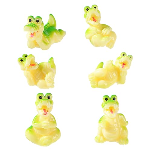 HIAKDOFT 6 Stück Kleine Krokodil-Gadgets Miniatur-Alligatorspielzeug kleine Tierfiguren Geburtstagsparty-Minitiere Desktop-Dekorfiguren Miniatur-Tierfiguren Mini-Alligator Harz Grün HIAKDOFT 6 Stück Kleine Krokodil-Gadgets Miniatur-Alligatorspielzeug kleine Tierfiguren Geburtstagsparty-Minitiere Desktop-Dekorfiguren Miniatur-Tierfiguren Mini-Alligator Harz Grün von HIAKDOFT
