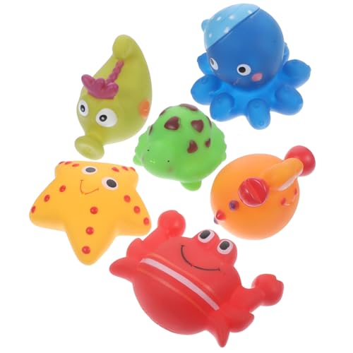 HIAKDOFT 6 Stück Teiliges Badespielzeug mit Schwimmenden Meeresbewohnern Sichere Materialien Weiche Textur zur Sensorischen Geeignet für Junge Mädchen Unterhaltsames Wasserspielzeug für HIAKDOFT 6 Stück Teiliges Badespielzeug mit Schwimmenden Meeresbewohnern Sichere Materialien Weiche Textur zur Sensorischen Geeignet für Junge Mädchen Unterhaltsames Wasserspielzeug für von HIAKDOFT