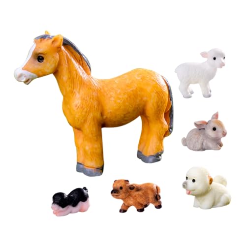 HIAKDOFT 6 Stück Teiliges Mini Tierfiguren aus Resin Kompakte Detailreiche Micro Landschaft Tiere Bunte Kleine Dekorationen für Mini Garten Puppenhaus Bonsai und DIY Projekte HIAKDOFT 6 Stück Teiliges Mini Tierfiguren aus Resin Kompakte Detailreiche Micro Landschaft Tiere Bunte Kleine Dekorationen für Mini Garten Puppenhaus Bonsai und DIY Projekte von HIAKDOFT