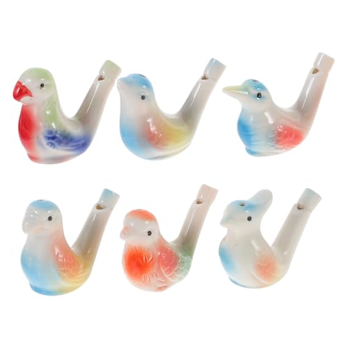 HIAKDOFT 6 Stück Teiliges Vogelpfeifen aus Keramik Lustiges Musikinstrument für Einfach mit Wasser oder Luft zu Bedienen Dekoratives für Kindergeburtstag und Mitgebsel Geeignet für Mädchen HIAKDOFT 6 Stück Teiliges Vogelpfeifen aus Keramik Lustiges Musikinstrument für Einfach mit Wasser oder Luft zu Bedienen Dekoratives für Kindergeburtstag und Mitgebsel Geeignet für Mädchen von HIAKDOFT
