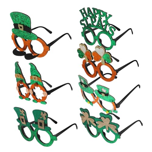 HIAKDOFT 7 Stück party dekoration gläser Kobold Kostüm Brille St. Patricks Day-Brillen St. Patricks Day Dekorationen Irische Kleeblatt-Sonnenbrille glitzert grün Shamrock -Kostümzubehör Abs HIAKDOFT 7 Stück party dekoration gläser Kobold Kostüm Brille St. Patricks Day-Brillen St. Patricks Day Dekorationen Irische Kleeblatt-Sonnenbrille glitzert grün Shamrock -Kostümzubehör Abs von HIAKDOFT