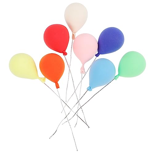 HIAKDOFT 8 Stück Mini-luftballons Aus Ton Spiral- Winzige Ballonornamente Große Luftballons Ballonbogen-kit Wasserballon Mini-ballon Ballongirlande Mini-tonballon Schmücken Mini-hausballon von HIAKDOFT