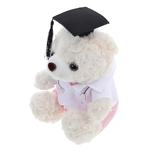 HIAKDOFT Arzt-bär-puppe Mini-abschlussbär Für Blumenstrauß Abschluss-tierspielzeug Abschluss Stofftier Bär Abschluss Stofftiere Junggesellenbär Abschlussfeier-bär Abschluss Tierpuppe Plüsch von HIAKDOFT
