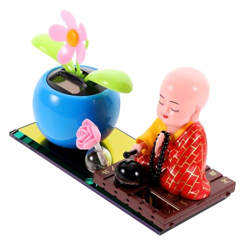 HIAKDOFT Auto Armaturenbrett Deko Wackelfigur mit Solarbetrieb Cartoon und Blume Kleine Schüttelfigur für Auto Innenraum Büro und Zuhause Freundliches Buddhistisches Design HIAKDOFT Auto Armaturenbrett Deko Wackelfigur mit Solarbetrieb Cartoon und Blume Kleine Schüttelfigur für Auto Innenraum Büro und Zuhause Freundliches Buddhistisches Design von HIAKDOFT