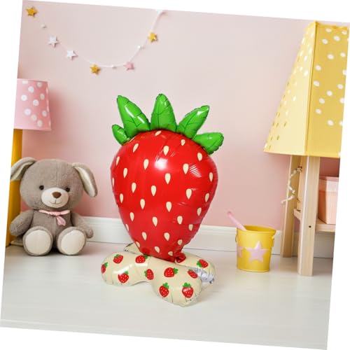 HIAKDOFT Giant Standing Strawberry Party Foil Balloon Wiederverwendbar Robust Für Geburtstag Sommer Dekoration Fotorequisiten HIAKDOFT Giant Standing Strawberry Party Foil Balloon Wiederverwendbar Robust Für Geburtstag Sommer Dekoration Fotorequisiten von HIAKDOFT