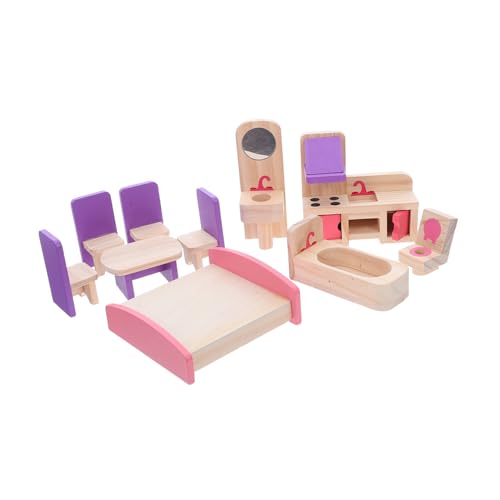 HIAKDOFT Holz Puppenhaus Möbel Set DIY Miniatur Möbel Zubehör Kreativ Bausatz Fördert Feinmotorik Eltern Junge Mädchen Interaktion HIAKDOFT Holz Puppenhaus Möbel Set DIY Miniatur Möbel Zubehör Kreativ Bausatz Fördert Feinmotorik Eltern Junge Mädchen Interaktion von HIAKDOFT