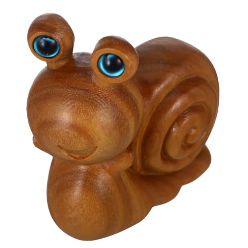 HIAKDOFT Holz Schneckenmodell Mini Tier Figur Holzhandwerk Schnecken Tischleiter Tea Haustier HIAKDOFT Holz Schneckenmodell Mini Tier Figur Holzhandwerk Schnecken Tischleiter Tea Haustier von HIAKDOFT