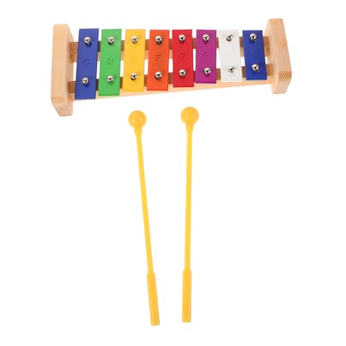 HIAKDOFT Holz xylophon Musikinstrument für Schlag Percussion Instrument Beschriftete Tasten Spielerische Musikförderung für Frühe Kognitive Entwicklung von HIAKDOFT