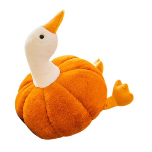 HIAKDOFT Kuscheliger Kürbis-plüsch-Tier Niedliches Kürbis-Ente Spielzeug Weiches Stofftier Für Halloween-Dekoration Geschenkidee Für Erwachsene Vielseitig Einsetzbar von HIAKDOFT
