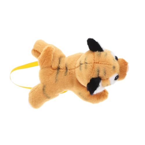HIAKDOFT Kuscheltier Tiger für Schulterdekoration Realistische Kleine Plüsch Tigerpuppe Bezauberndes Tier für Jede Sammlung und Angenehm von HIAKDOFT