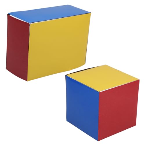 HIAKDOFT Magnetisches Abnehmbares Modellset mit Rechteckigen und Kubischen Rahmen Lehrreiches Lernspielzeug für Grundschüler Anschauliche Demonstration von Körpern und von HIAKDOFT