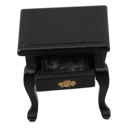 HIAKDOFT Mini-Tisch nachttisch Miniatur-Wohnzimmeraccessoires Miniatur -Schlafzimmermöbel Schlafzimmerzubehör für Puppenstuben Mini-Möbelstütze Miniatur runder Tisch Holz Schwarz HIAKDOFT Mini-Tisch nachttisch Miniatur-Wohnzimmeraccessoires Miniatur -Schlafzimmermöbel Schlafzimmerzubehör für Puppenstuben Mini-Möbelstütze Miniatur runder Tisch Holz Schwarz von HIAKDOFT