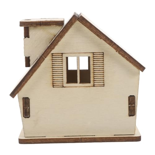 HIAKDOFT Miniaturhaus Holzhandwerkshaus Hausmodellbausatz Kindermöbelzubehör -modellbausatz Puppenhausbauzubehör Mini-holzhaus Handwerkshaus Aus Holz Mini - Khaki Hölzern HIAKDOFT Miniaturhaus Holzhandwerkshaus Hausmodellbausatz Kindermöbelzubehör -modellbausatz Puppenhausbauzubehör Mini-holzhaus Handwerkshaus Aus Holz Mini - Khaki Hölzern von HIAKDOFT