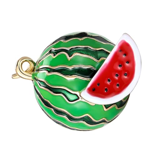 HIAKDOFT Obst Emaille Pins Süße Metall Wassermelon Broschen Fruchtanlagernadelabzeichen Rucksäcke Pins Für Mädchen Frauen Kleidungsdekor Geburtstag Valentinstag Valentinstag Tag von HIAKDOFT